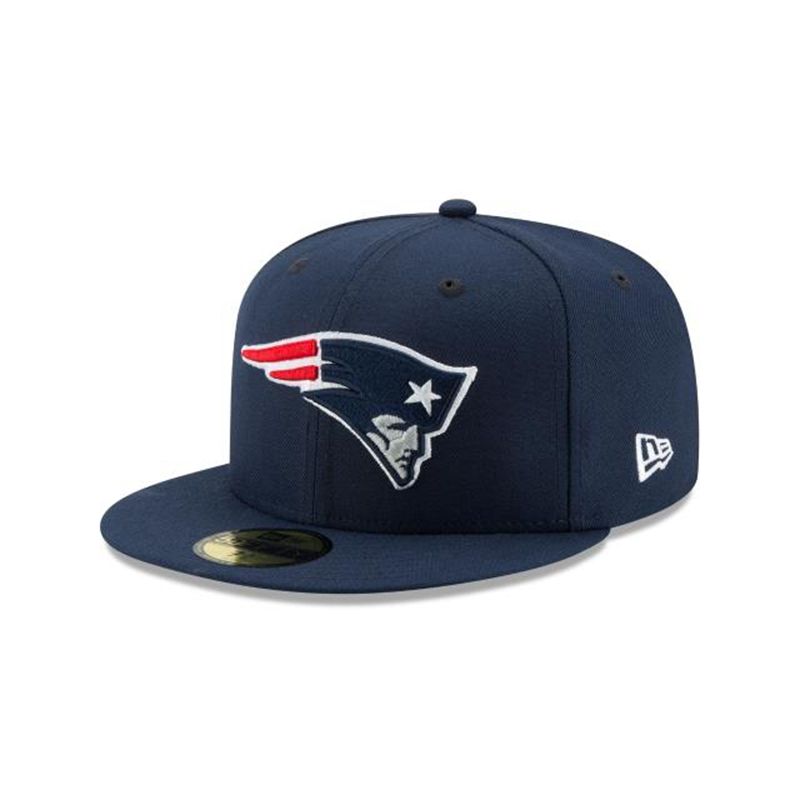 NFL New England Patriots 59Fifty Fitted (RGB9862) - Blue New Era Caps